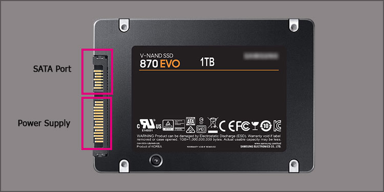 How to Connect SSD to Motherboard 2 power-supply-and-sata-port