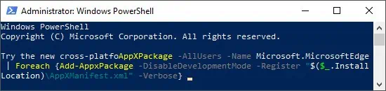 Can’t Clear Your Browser History? Here's How to Fix it 13 powershell-microsoft-edge-install-command-1