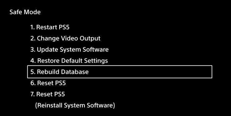 Stevenson systematisk kaldenavn How To Rebuild Database In PS4 And PS5