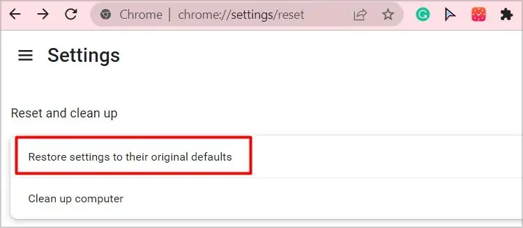 Why I Can't Update Google Chrome? How to Fix It 35 restore-settings-to-their-default