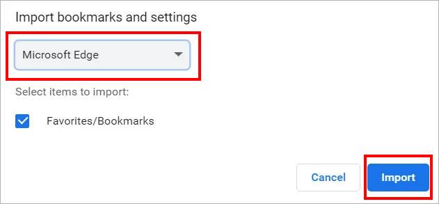 select-browser-and-click-import