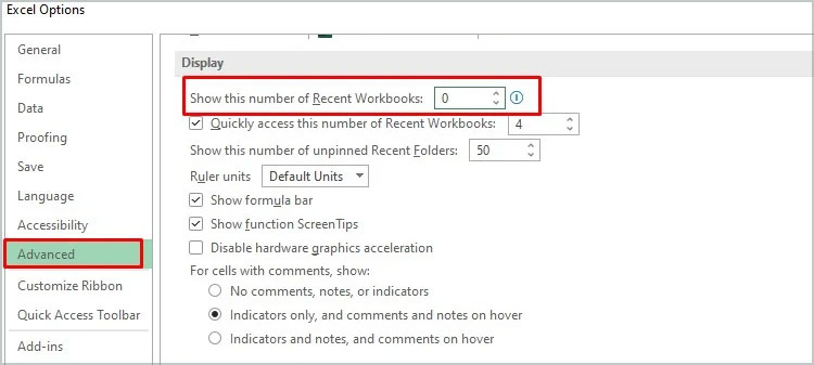 show-this-number-of-recent-workbooks