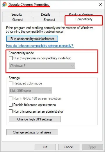uncheck-run-this-program-in-compatibility-mode