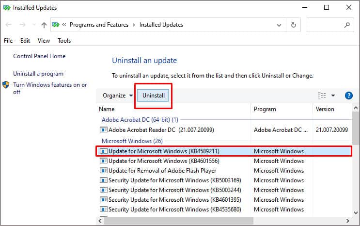 uninstall-windows-update