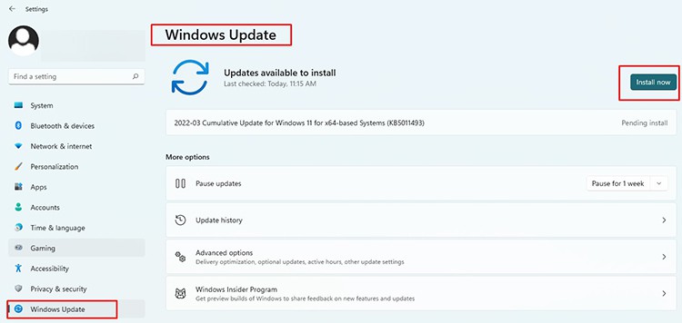 windows 11 update