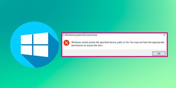How To Fix Windows Cannot Access The Specified Device Path