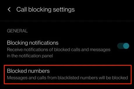 Blocked-Numbers