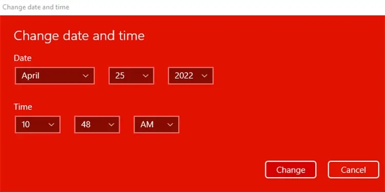 Change-Date-and-Time-manually