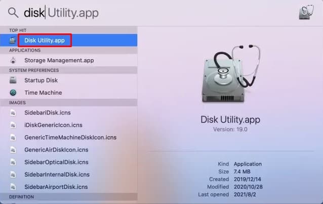 Disk utility