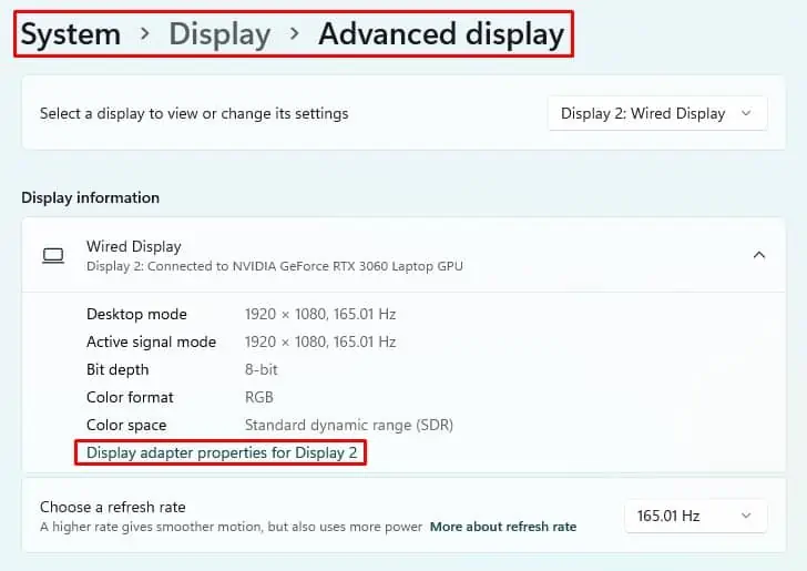 Display-adapter-properties