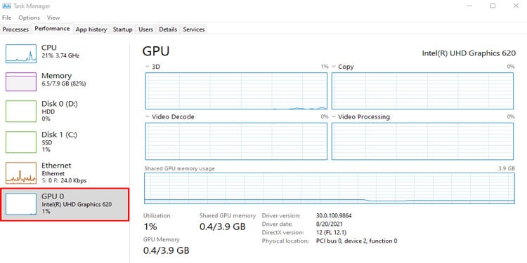 GPU specification