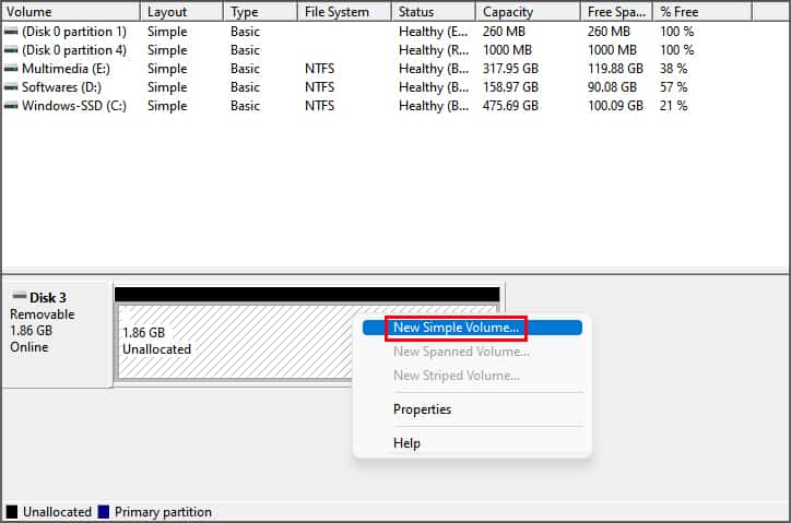 How To Delete Combine Partition On USB Drive In Windows - 28