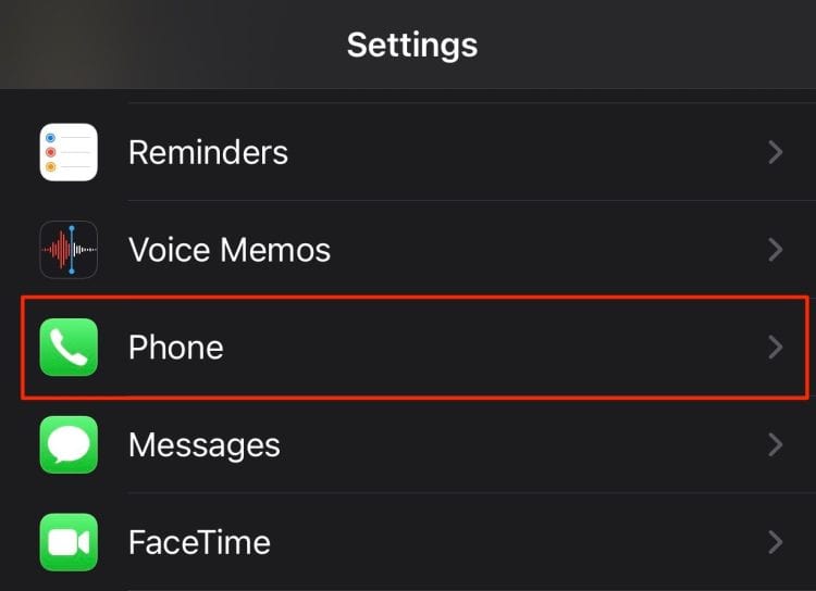 Phone Settings