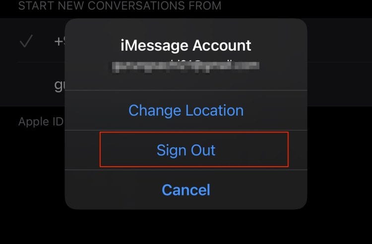 Sign Out of Apple ID account Iphone