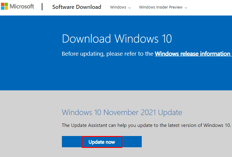 Update windows manually