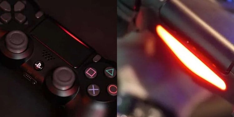Pourquoi le contrôleur PS4 est-il rouge clair