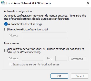 detect settings automatically