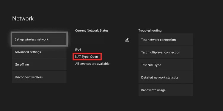 check nat type xbox
