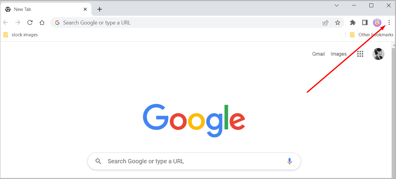 chrome three dots