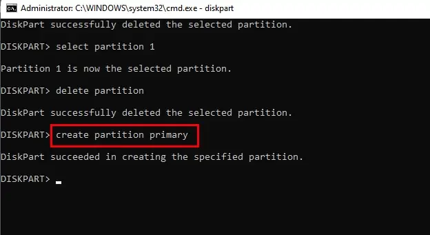 create-partition-primary
