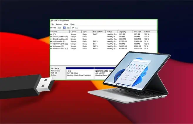 How To Delete/Combine Partition On USB Drive In Windows