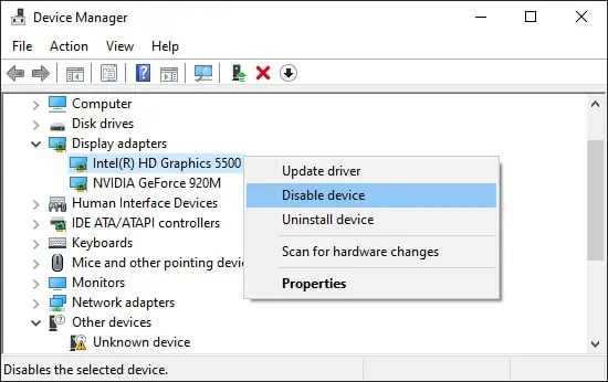 disable-display-driver-device-manager