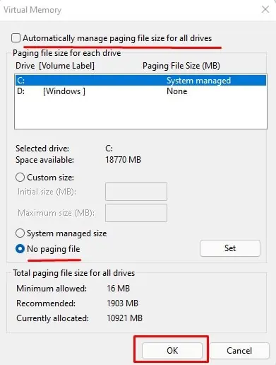 disable-paging