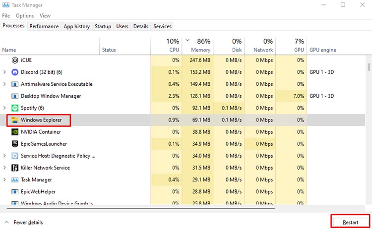 How To Restart Windows Explorer - 62