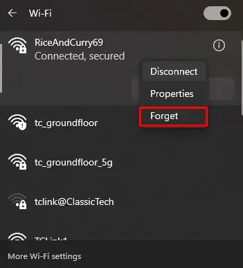 forget-wifi