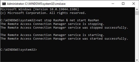net-stop-RasMan-&-net-start-RasMan