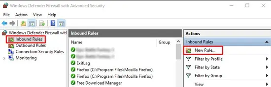 new-inbound-rule-windows-firewall