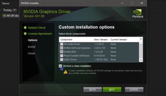 perform-a-clean-installation-nvidia