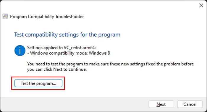 program-compatibility-troubleshooter-test-the-program