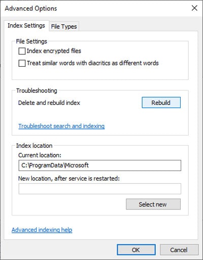 rebuild-search-index
