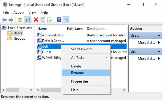 How To Change Username And User Profile Folder Name In Windows - 10