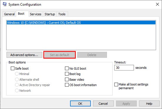 set-as-default-system-config