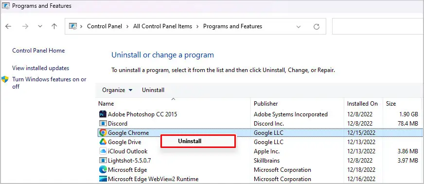 Google Chrome Crashing? Here’s how to fix it 17 uninstall-chrome-1