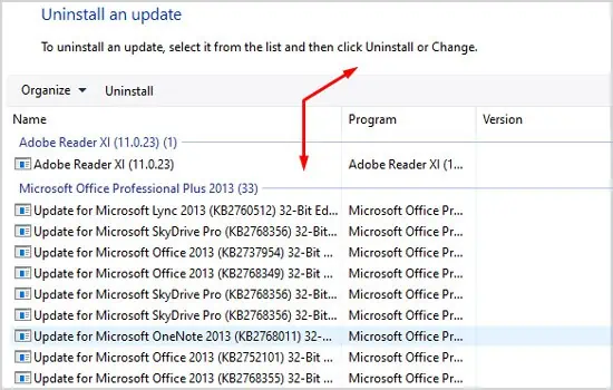 uninstall-update