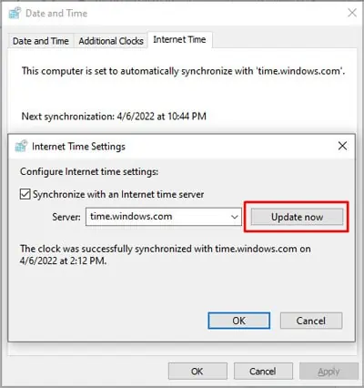 update-date-time-synchronize