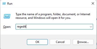 regedit