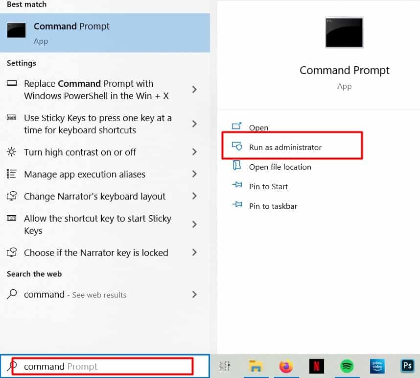 Command Prompt Administrator