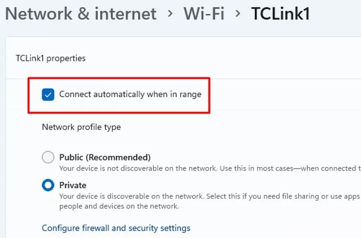 ConnectAutomaticallyWhenInRange