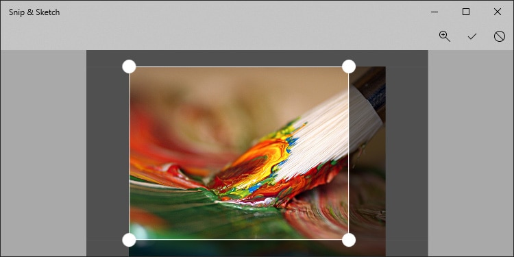 How to Use Snip & Sketch to Take Screenshots in Windows 6 Crop