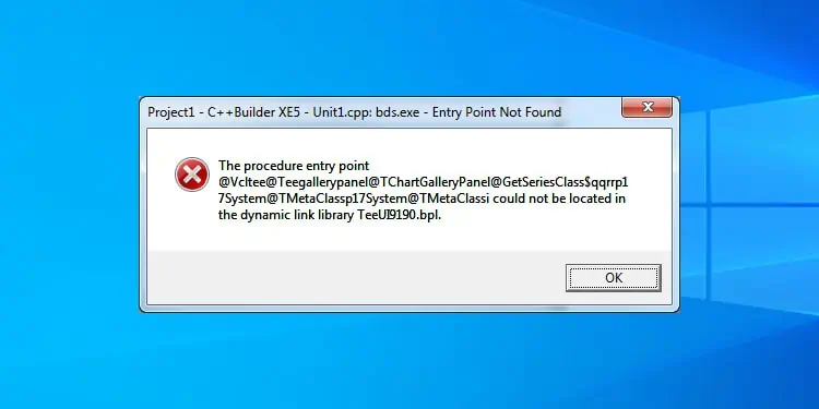 Solved: “The Procedure Entry Point Could Not Be Located” Error on Windows