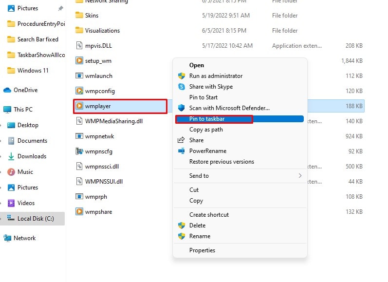 PinToTaskbarContextMenu