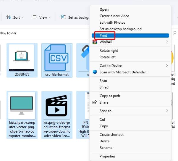 How To Print Multiple Pictures On One Page