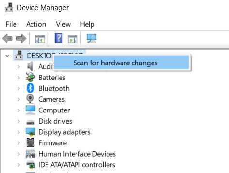 ScanforhardwareChanges