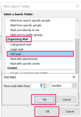 Search For Old Mail in Outlook