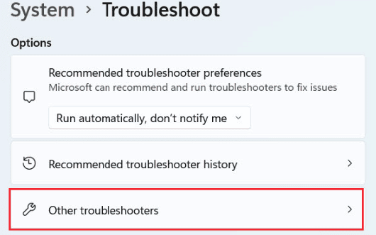 Windows 11 troubleshoot