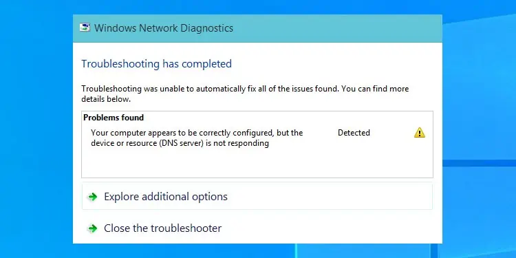 [Fix] Your Computer Appears to Be Correctly Configured, but the Device or Resource Is Not Responding